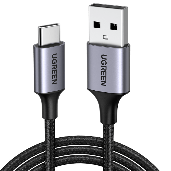 كيبل UGREEN 60408 من USB-A إلى USB-C بتيار 3A مضفر
