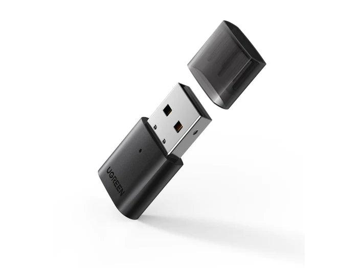 محول بلوتوث USB 5.0 UGREEN 80889 بخلفية بيضاء