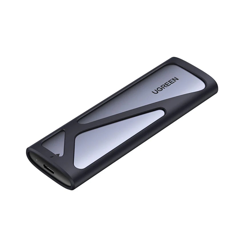 علبة M.2 SATA وNVMe بسرعة 10Gbps UGREEN 90264 بخلفية بيضاء