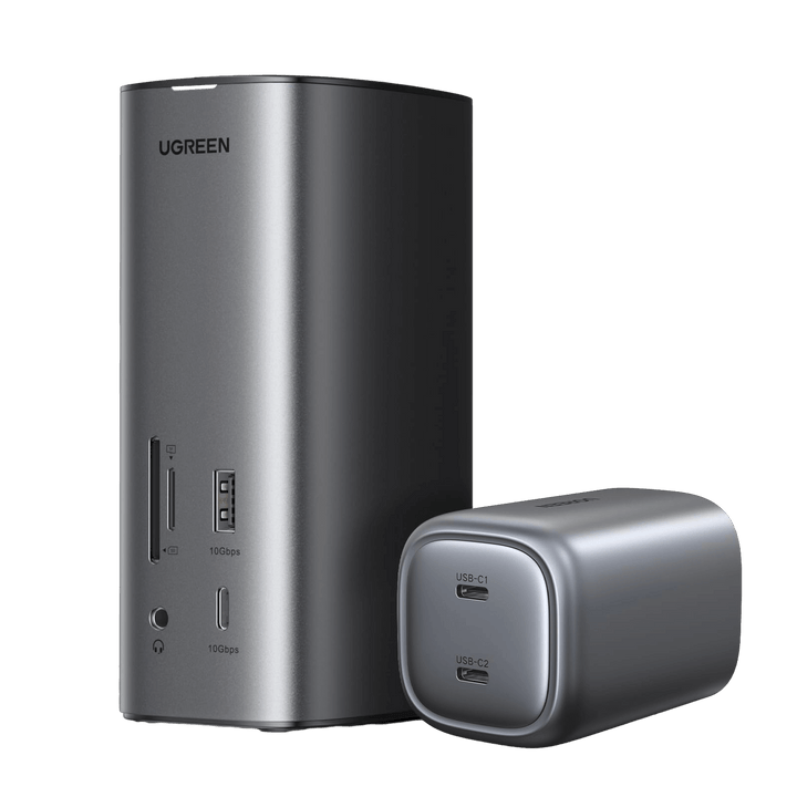 محطة UGREEN Revodok Pro 312 موديل 90325 مع شاحن 100 واط
