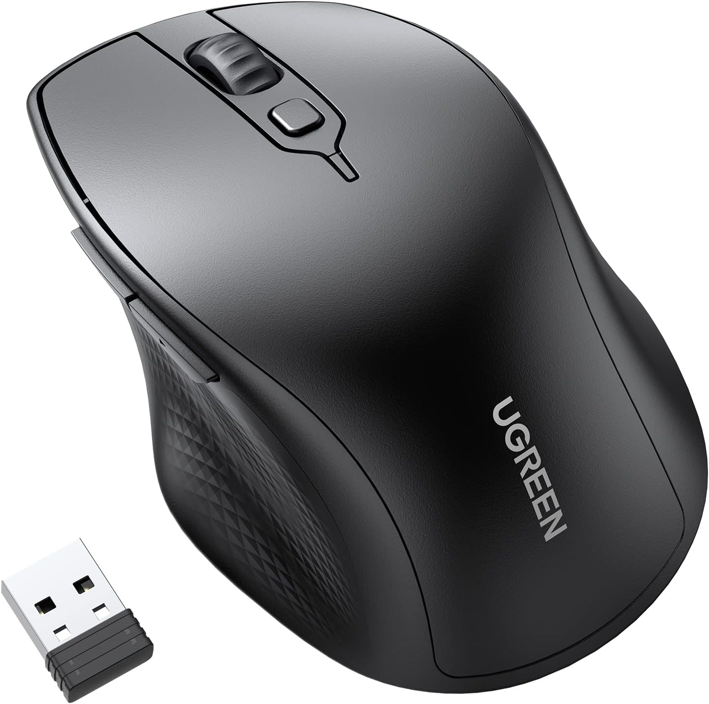 ماوس UGREEN لاسلكي Bluetooth و2.4GHz بدقة 4000 DPI موديل MU101