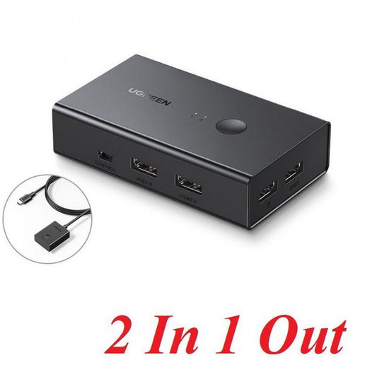 سويتش UGREEN CM571 موديل 90478 HDMI KVM لجهازين بدقة 4K