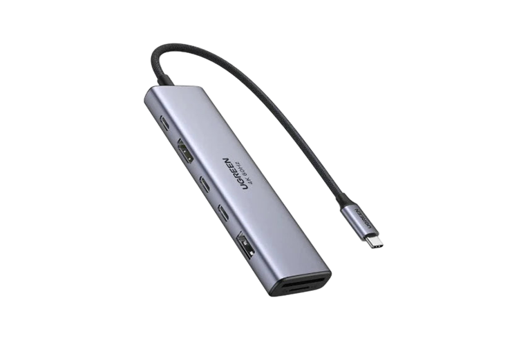 موزع UGREEN CM511 موديل 45521 سبعة في واحد مع HDMI وشحن 100 واط