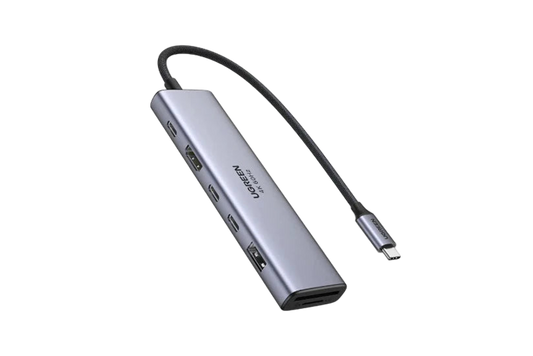 موزع UGREEN CM511 موديل 45521 سبعة في واحد مع HDMI وشحن 100 واط