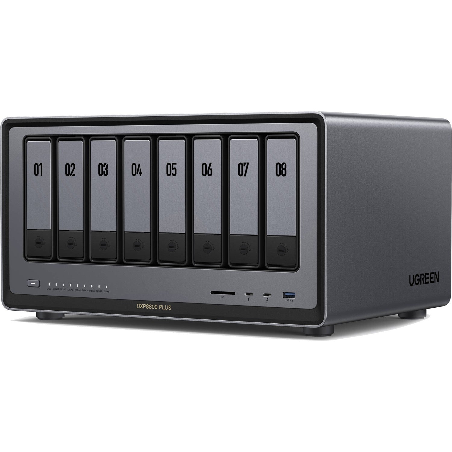 جهاز التخزين الشبكي UGREEN NASync DXP8800 Plus بثماني فتحات