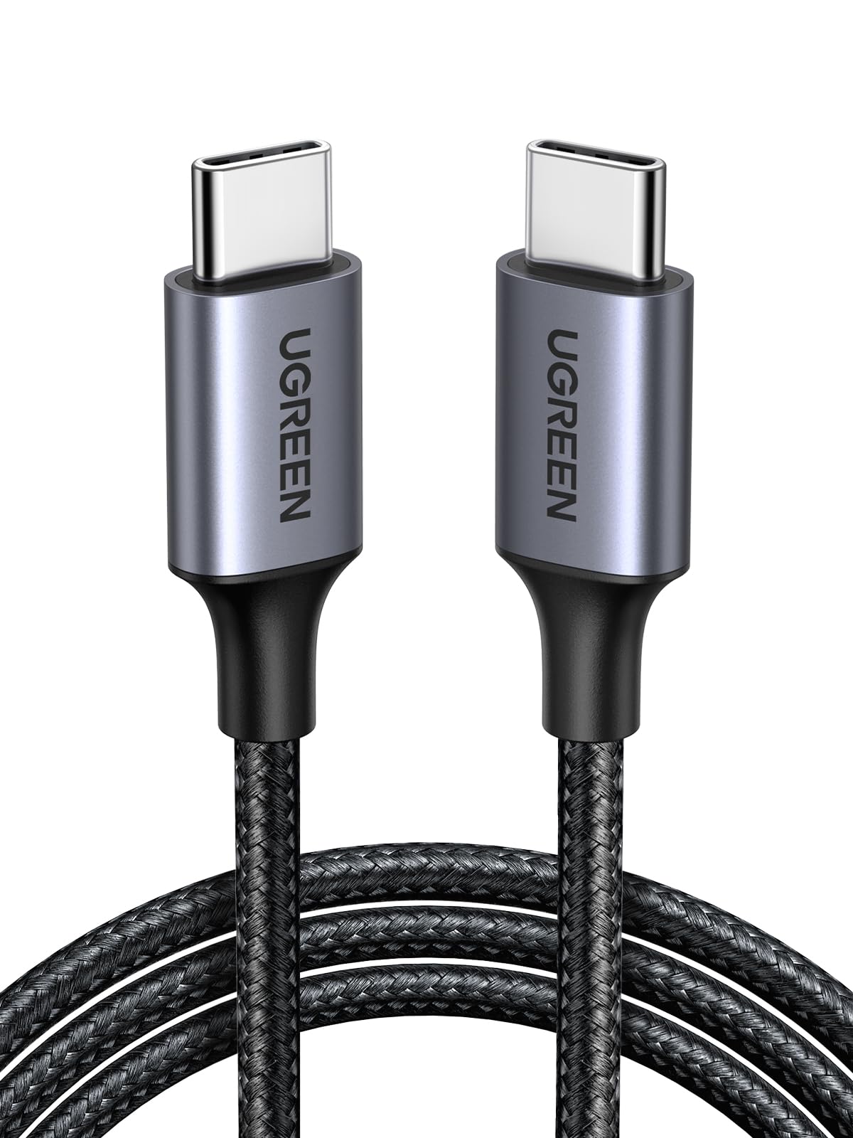 كيبل UGREEN US261 USB-C إلى USB-C مضفّر بقدرة 60 واط