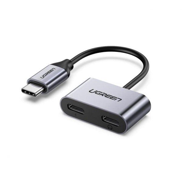 موزع منفذ USB-C إلى منفذين UGREEN للشحن المتزامن