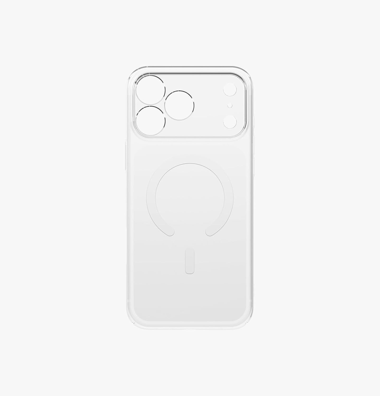 إكسسوار شحن UNIQ Hybrid iPhone 17 Pro MagClick Charging AirSuit - Glossy Clear/White | حماية وتصميم أنيق