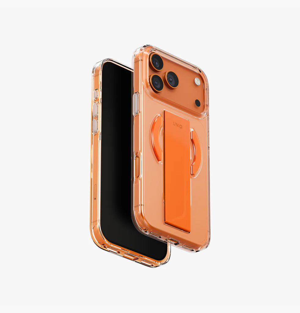 كفر حماية UNIQ Hybrid iPhone 17 Pro MagClick Charging Heldro Air - Volt Orange | حماية وتصميم أنيق
