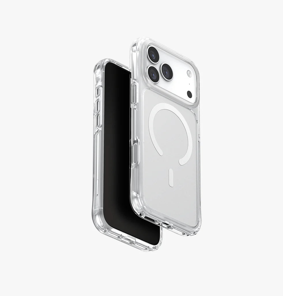 إكسسوار شحن UNIQ HYBRID IPHONE 17 PRO MAX MAGCLICK CHARGING LIFEPRO XTREME (AF) - FROST CLEAR/WHITE | حماية وتصميم أنيق
