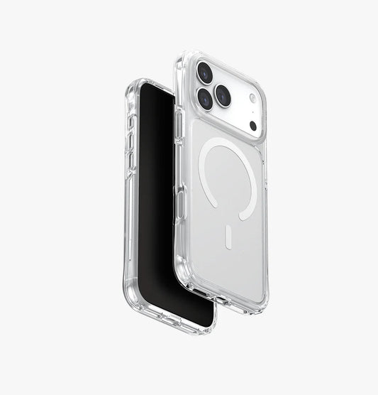 إكسسوار شحن UNIQ HYBRID IPHONE 17 PRO MAX MAGCLICK CHARGING LIFEPRO XTREME (AF) - FROST CLEAR/WHITE | حماية وتصميم أنيق