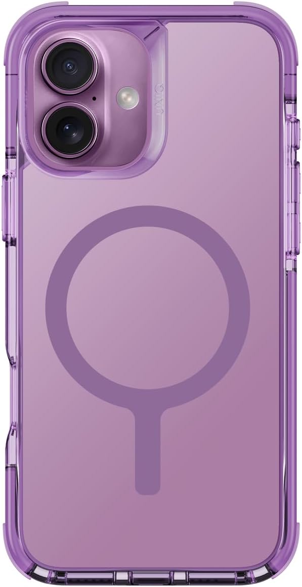 كفر حماية UNIQ Hybrid iPhone 16 (2024) 6.1 MagClick Charging Combat - Grape Pink | حماية وتصميم أنيق