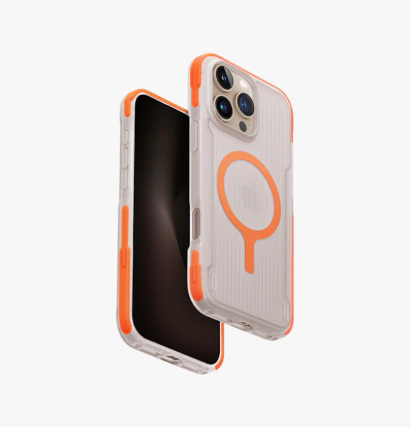 كفر حماية UNIQ HYBRID IPHONE 16 PRO MAGCLICK CHARGING COMBAT ACTIVE - VOLT ORANGE | حماية وتصميم أنيق