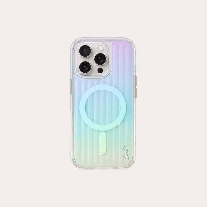 كفر حماية UNIQ COEHL IPHONE 16 PRO (2024) 6.3 MAGNETIC CHARGING LINEAR - IRIDESCENT | حماية وتصميم أنيق