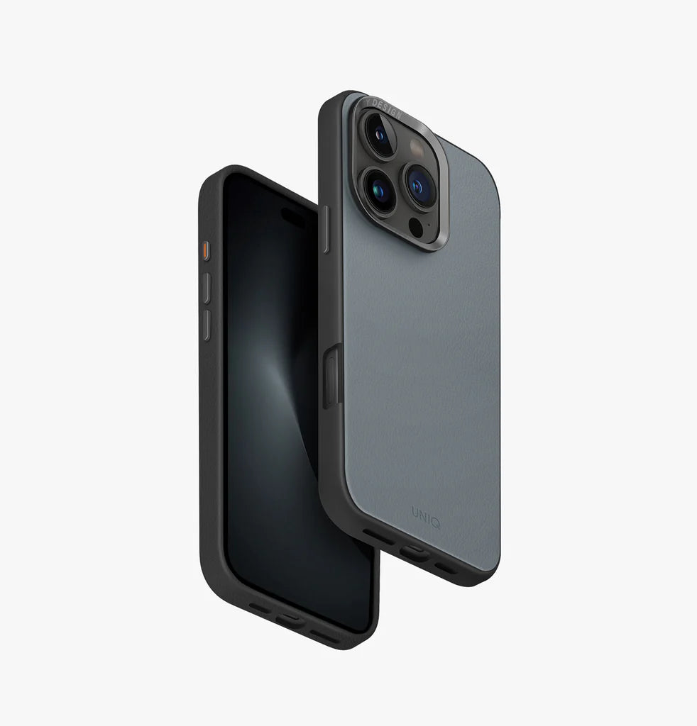 كفر حماية UNIQ HYBRID IPHONE 16 PRO MAGCLICK CHARGING LYDEN DS - WASHED BLUE (WASHED BLUE/BLACK) | حماية وتصميم أنيق