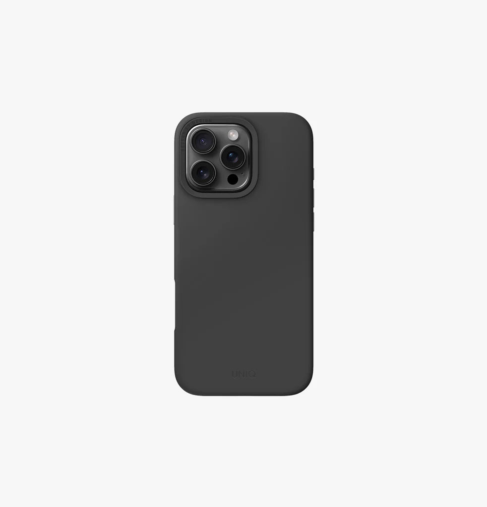 كفر حماية UNIQ Hybrid iPhone 16 Pro (2024) 6.3 MagClick Charging Lino Hue - Charcoal | حماية وتصميم أنيق