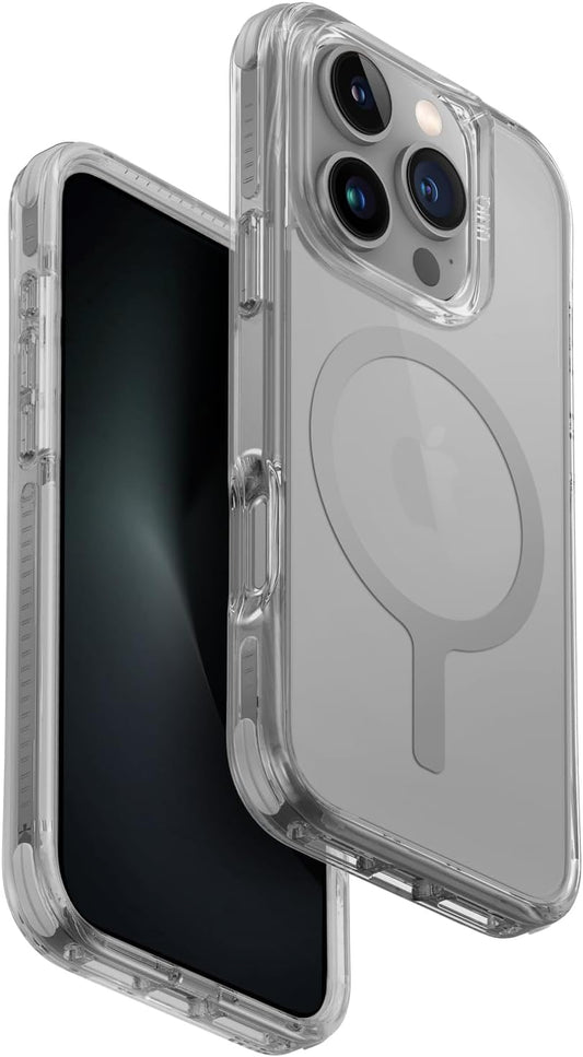كفر حماية UNIQ Hybrid iPhone 16 Pro (2024) 6.9 MagClick Charging Combat - Stone Grey | حماية وتصميم أنيق