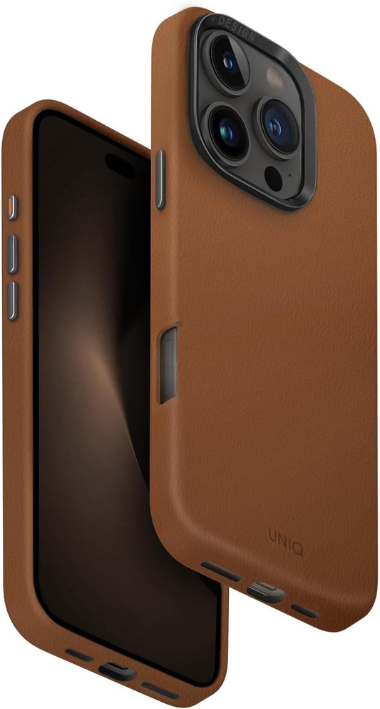 كفر حماية UNIQ HYBRID IPHONE 16 PRO (2024) 6.9 MAGCLICK MAGCLICK CHARGING LYDEN - CARAMEL | حماية وتصميم أنيق