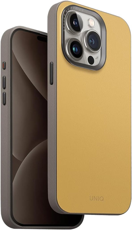 كفر حماية UNIQ LYDEN DS iPhone 15 Pro MagClick Case – Canary | حماية وتصميم أنيق