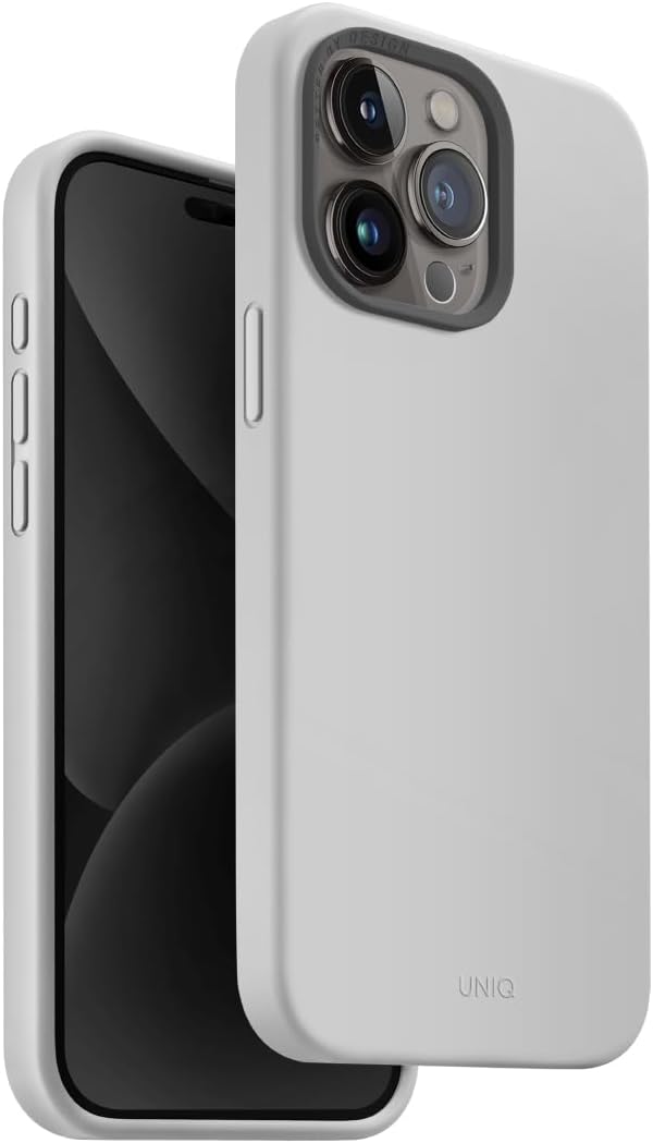 كفر حماية UNIQ HYBRID iPhone 15 Pro MagClick Charging Case – Chalk Grey | حماية وتصميم أنيق