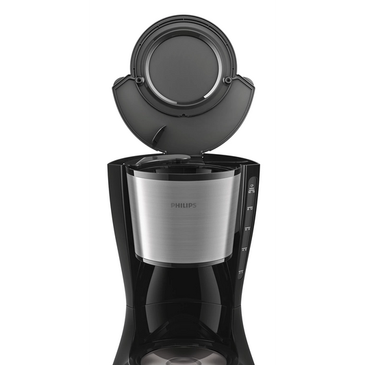 ماكينة قهوة أمريكية Philips سعة 15 كوب بقوة 1080 واط مع إبريق زجاجي سعة كبيرة للاستخدام المنزلي والمكتبي