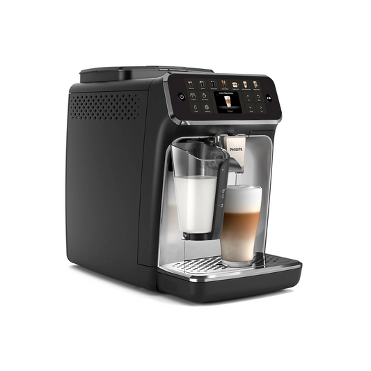 ماكينة قهوة Philips Series 4400 أوتوماتيكية بالكامل 15 بار مع 12 مستوى طحن ونظام حليب LatteGo