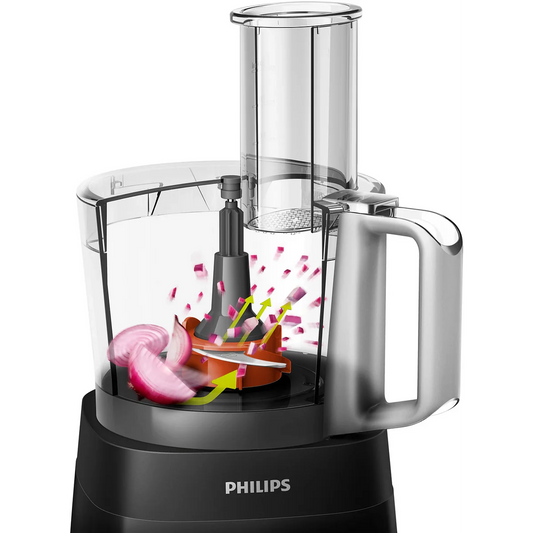 محضرة طعام اصلية بقوة 750 واط مع 6 ملحقات للتقطيع والفرم والبشر والخلط ماركة Philips