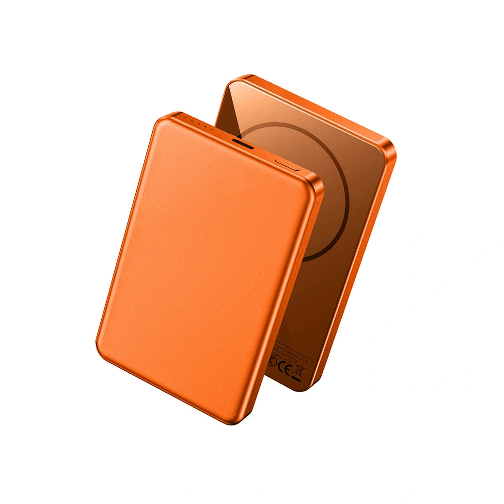 باور بانك من WIWU موديل P15-ORANGE مع 15W و5000mAh لاسلكي