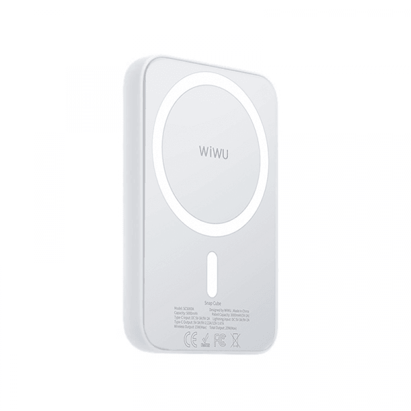 باور بانك من WIWU موديل 6936686400725 مع 5000mAh لاسلكي