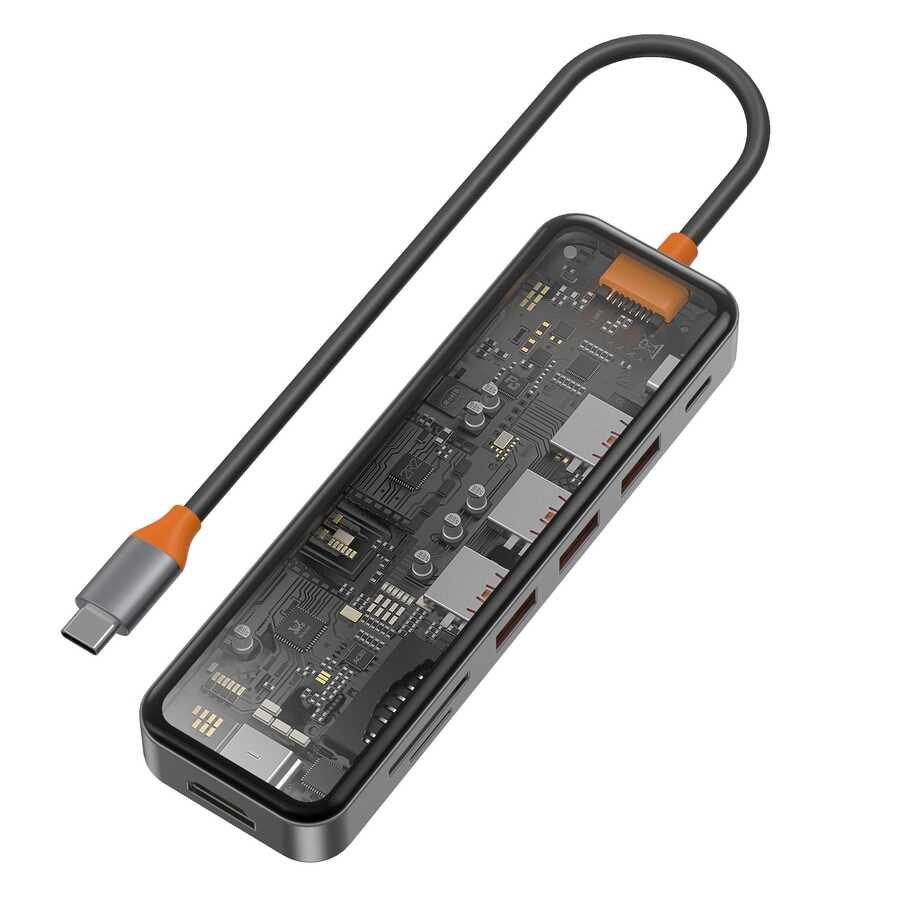 موزع منافذ من WIWU موديل 693668640842 مع 100W وType-C