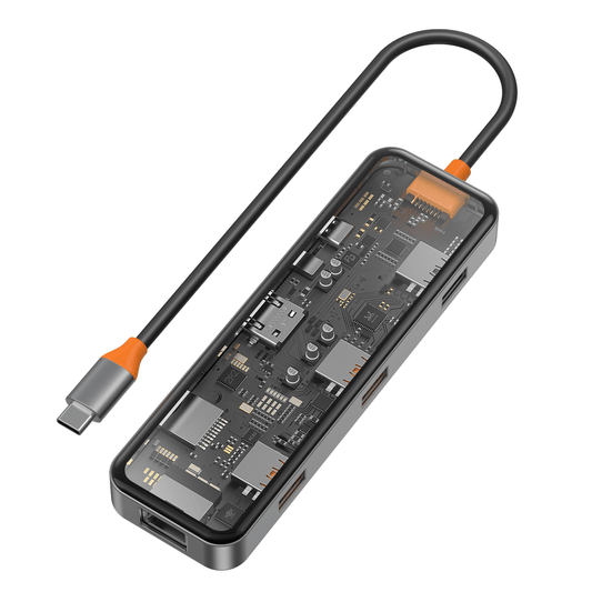 موزع منافذ من WIWU موديل 693668640843 مع 100W وType-C