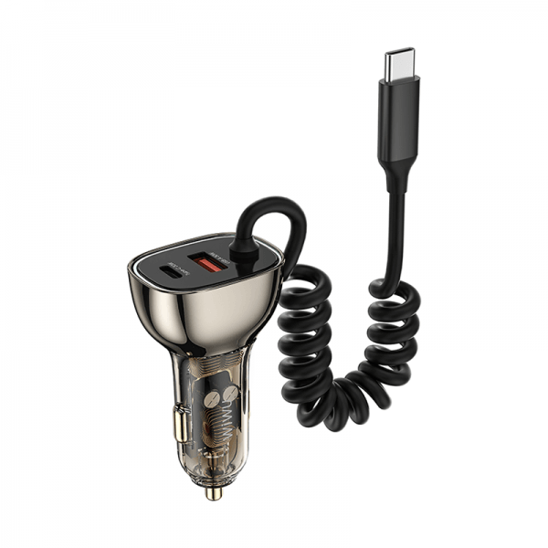 شاحن سيارة من WIWU موديل 6976195092608 مع 90w وUSB-C