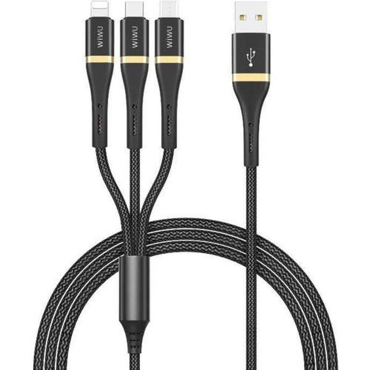 كيبل من WIWU موديل Type-C مع Type-C وLightning