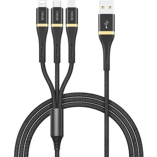 كيبل من WIWU موديل Type-C مع Type-C وLightning