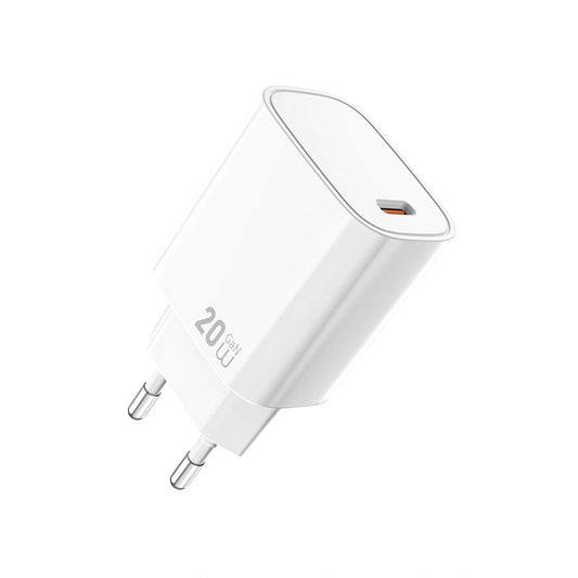 شاحن من WIWU موديل Wi-G007 EU مع 20W وUSB-C وGaN