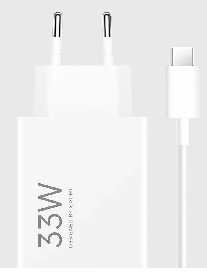 شاحن سريع 33W USB Charger Combo with Type-C Cable – White (BHR9956EU) من شاومي – 33W