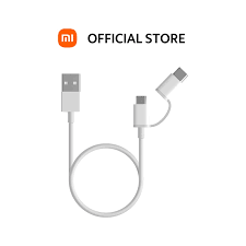 كيبل Mi 2-in-1 USB Cable (Micro USB to Type C) 100cm من شاومي موديل SJV4082TY