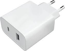 شاحن سريع Mi 33W Wall Charger (Type-A+Type-C) EU من شاومي – 33W و27W و63Hz موديل BHR4996GL